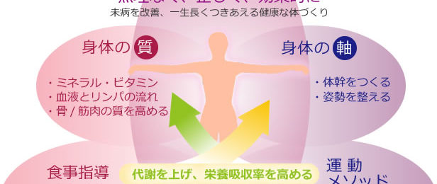 食事指導のノウハウと運動メソッド。2,000人のメタボ指導による 健康にづくりの食事指導ノウハウ。スポーツ科学の知識に基づく 運動メソッド 誰でも取り組める ストレッチ体操。代謝を上げ、栄養吸収率を高める。