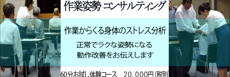 作業姿勢コンサルティング